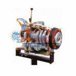 Gearbox With Triple Reduction Gear Cutaway Model